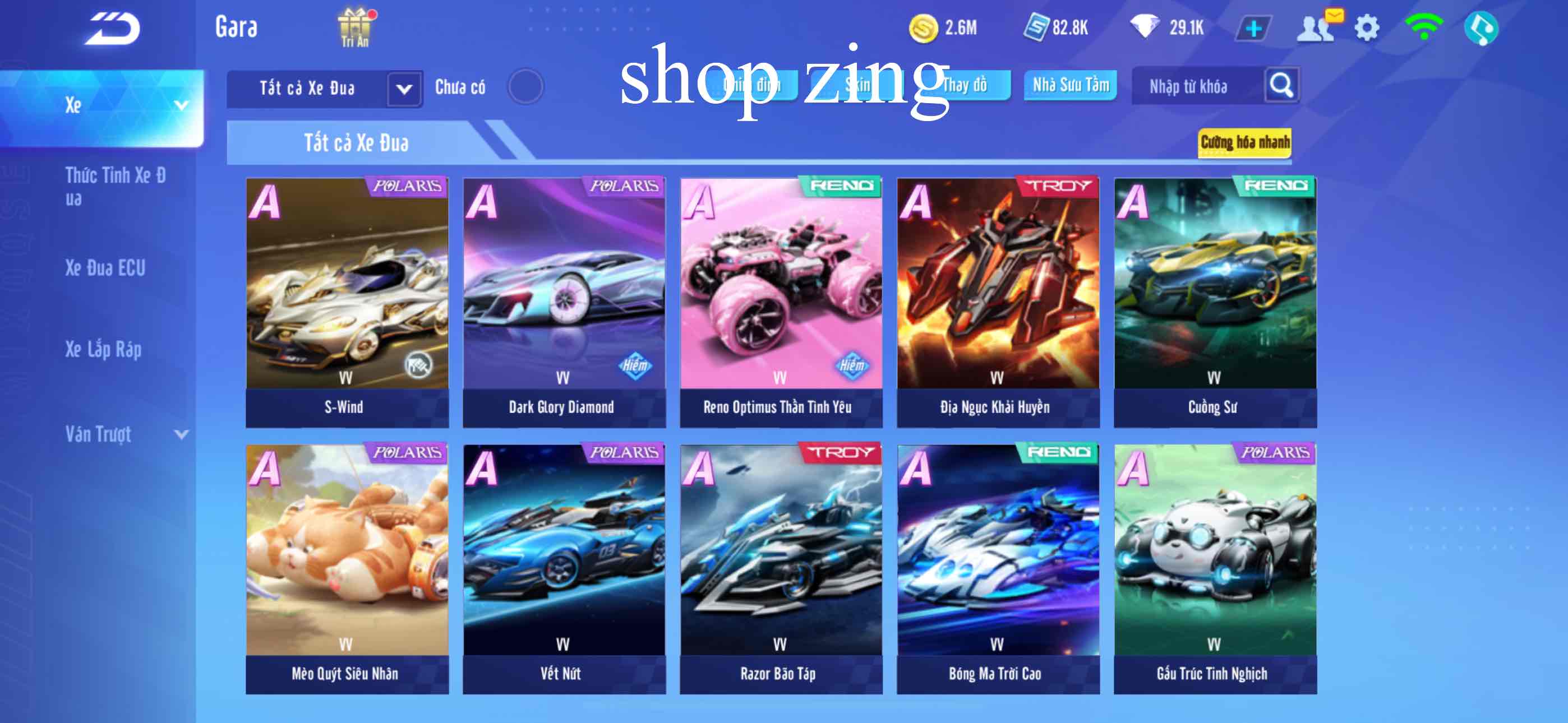 2. Tài khoản Z1760 - hình ảnh túi đồ
