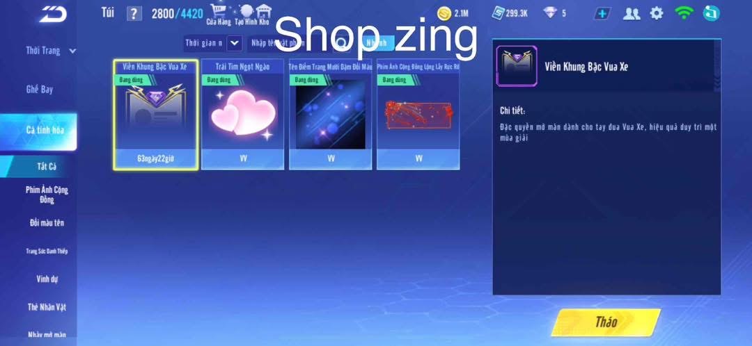 1. Tài khoản Z2402 - hình ảnh tướng