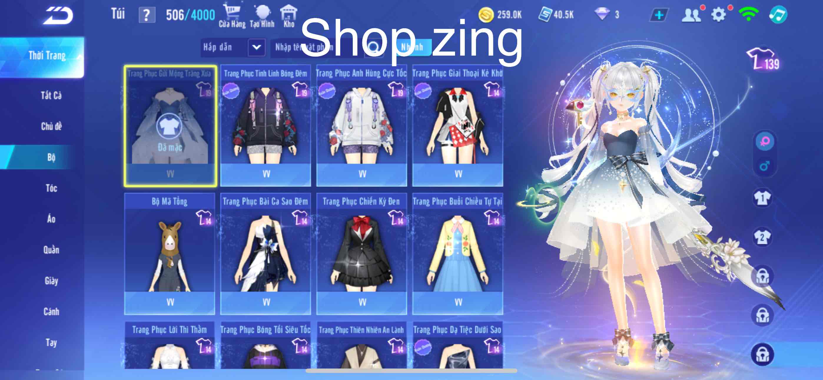 4. Tài khoản Z2413 - hình ảnh túi đồ