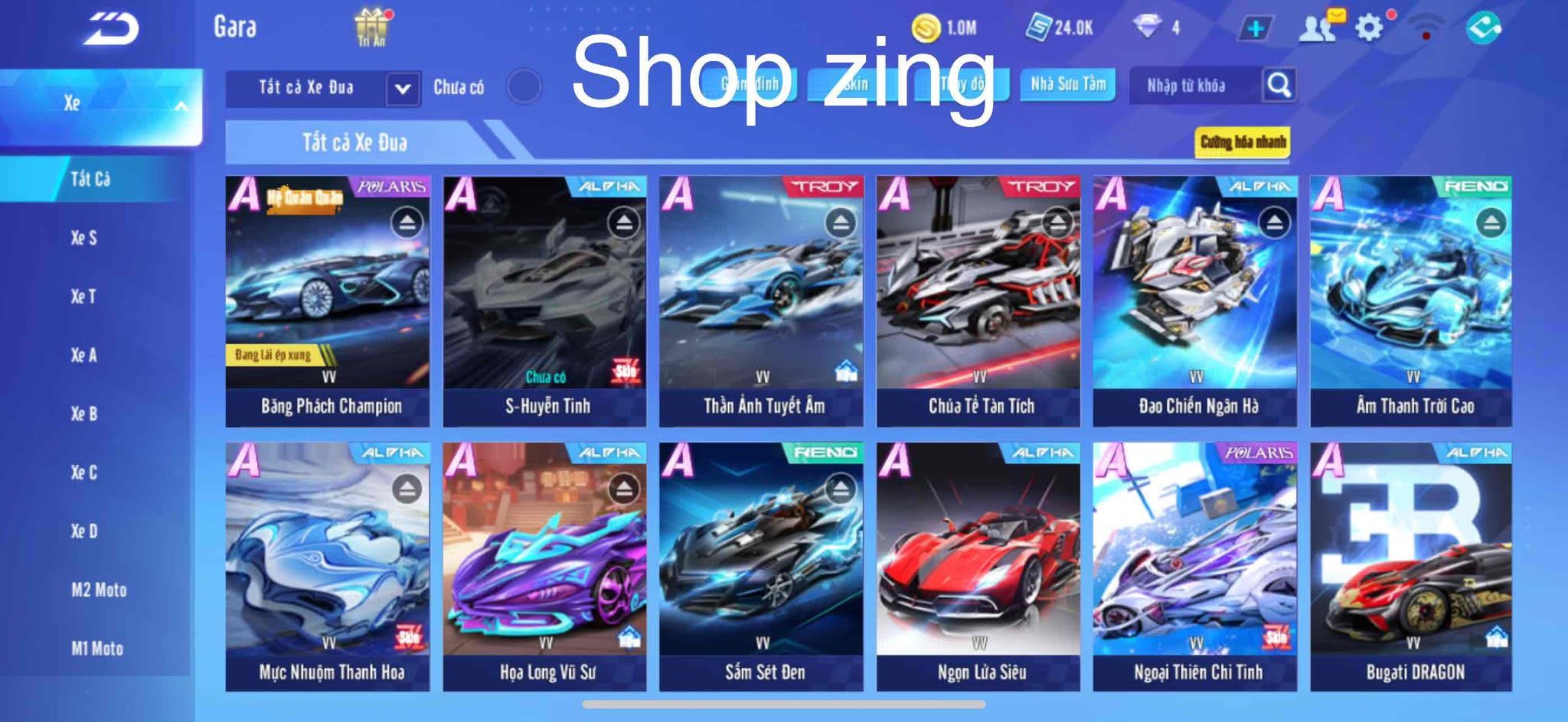1. Tài khoản Z2416 - hình ảnh túi đồ