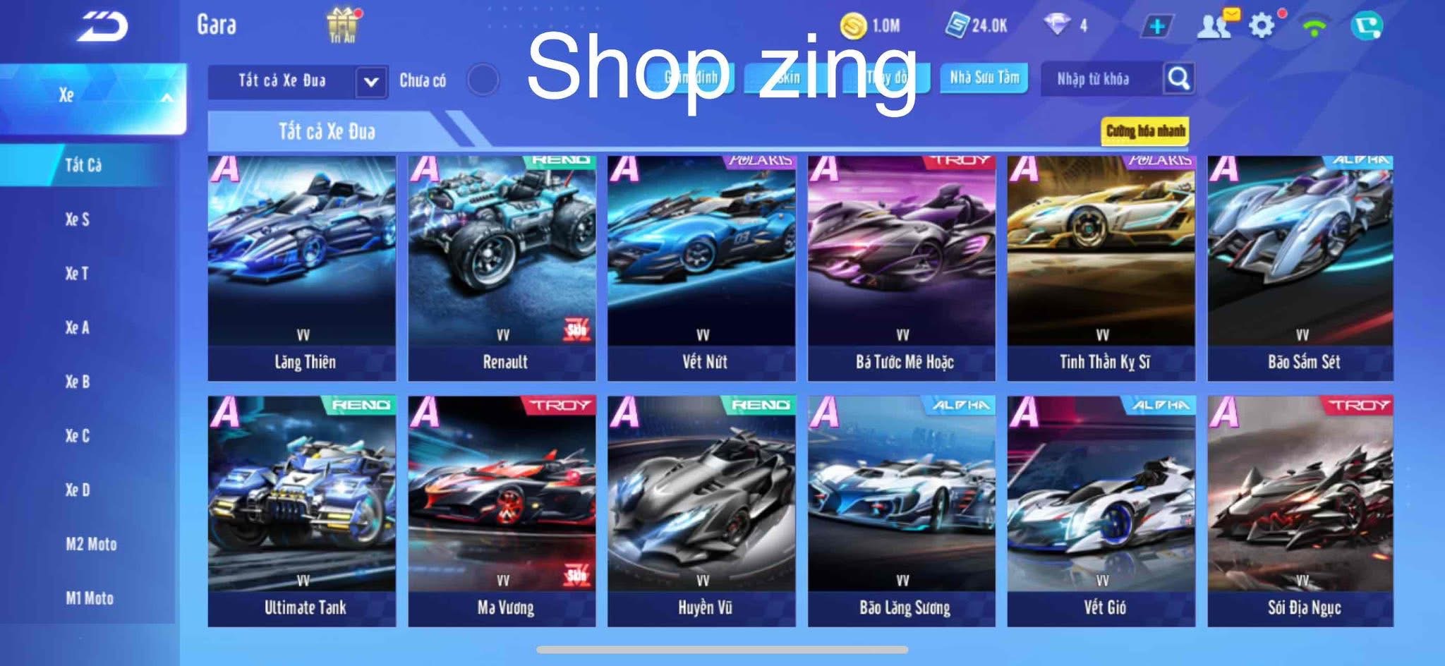2. Tài khoản Z2416 - hình ảnh túi đồ