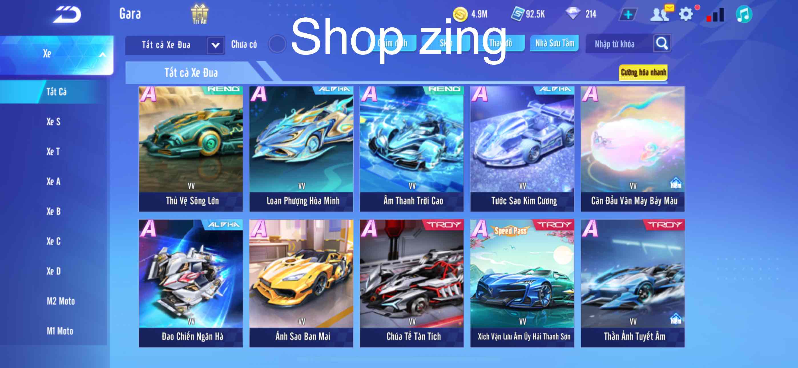 2. Tài khoản Z2996 - hình ảnh túi đồ