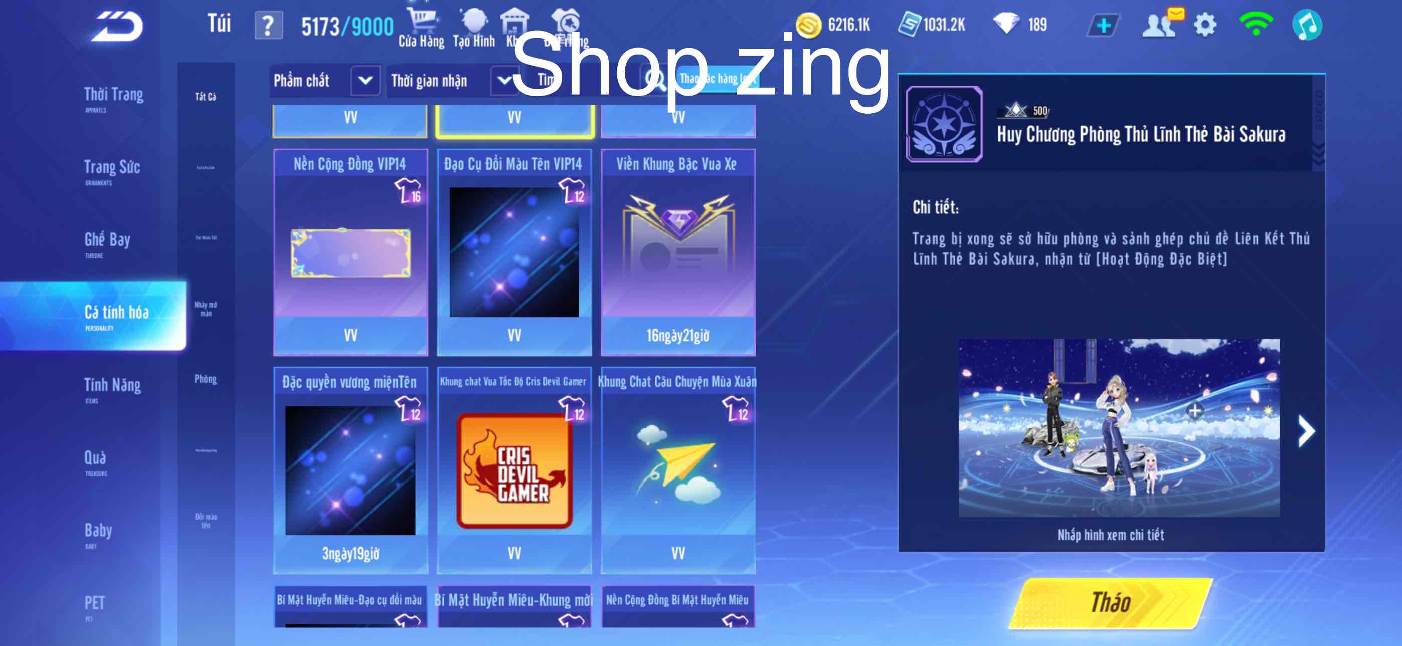 1. Tài khoản Z3775 - hình ảnh tướng