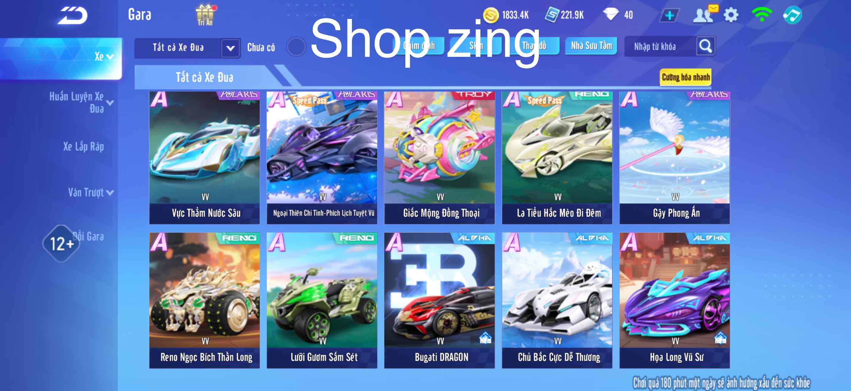 2. Tài khoản Z3816 - hình ảnh túi đồ