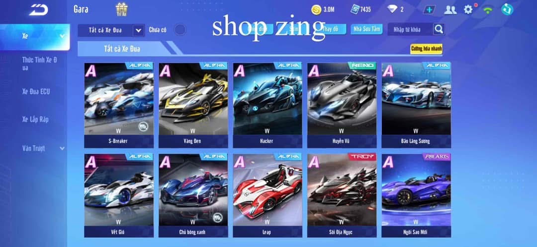 3. Tài khoản Z1722 - hình ảnh túi đồ